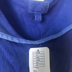 Urban Outfitters Blue Ribbed Tank Size L